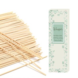 Wnspir 4mm Reed Diffuser Sticks,10 Inch Natural Rattan Wood Sticks,Diffuser Refills,Essential Oil Aroma Diffuser Replacements Sticks for Home,Office (Natural Color 4mm 10inch 80PCS)