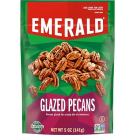 Emerald Nuts Combo (Variety Pack) Featuring Roasted and Salted Whole Cashews & Kettle Glazed Pecans | 5 Oz Resealable Bags | Kosher Certified, Non-GMO, Contains No Artificial Preservatives, Flavors or Synthetic Colors