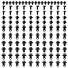 VooGenzek 120 PCS 6 Types Car Body Rivets Mounting Kit,