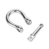 Axigundaone 24Pcs D Ring Shackles 1/4 Inch, Stainless Steel Clevis