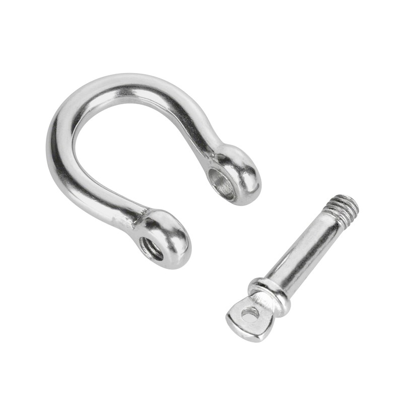 Axigundaone 24Pcs D Ring Shackles 1/4 Inch, Stainless Steel Clevis