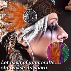 MehelloFeather Colorful Feathers 2 Style Craft Feathers 180Pcs for Handmade DIY Wedding Family Party Decorations Mixed Natural Feathers