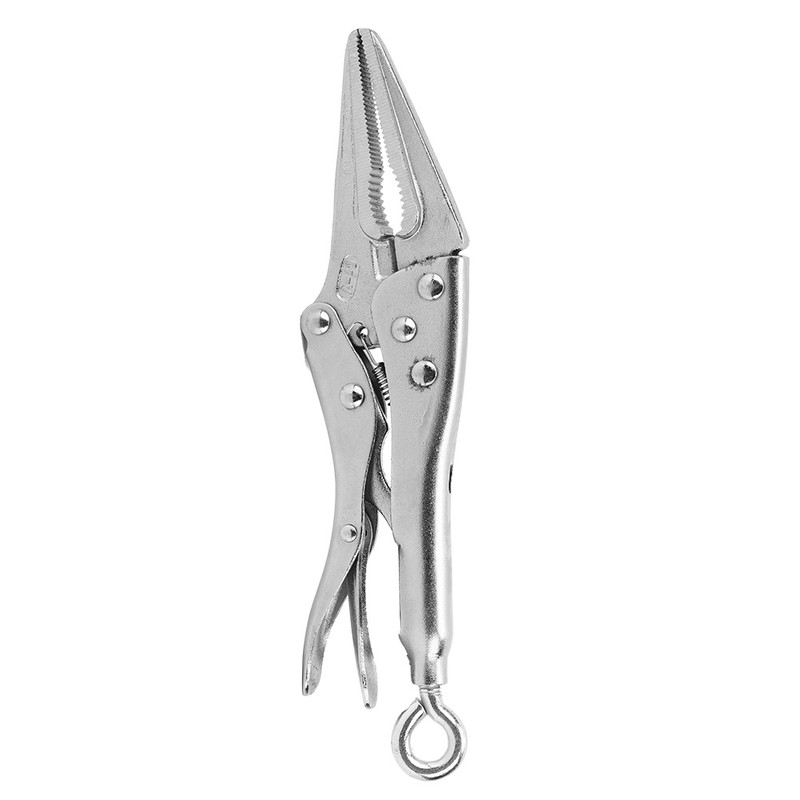 Long Needle Locking Pliers Galvanized Stainless Steel Tooth shaped Jaw