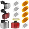 GOWTX Bicycle Reflectors Spoke Reflectors Set, Bicycle Reflectors Front Rear