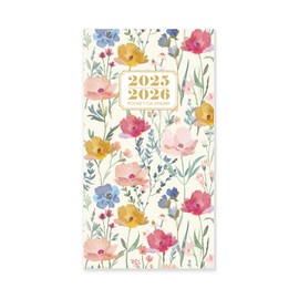 2025-2026 Pocket Calendar for Purse, 2 Year Monthly Pocket Planner, Pocket Planner Small Size (6.5” x 3.5”), Jan 2025 to Dec 2026 Pocket Calendar for Organizing & Planning (Colorfulflower)