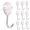 HARMIEY Plasterboard Veneer Wood Hooks Three Pin Hooks Clear Hooks