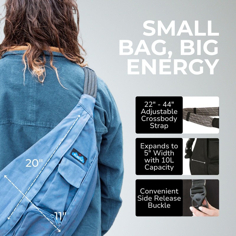 KAVU Rope Bag, Blue Bay, One Size