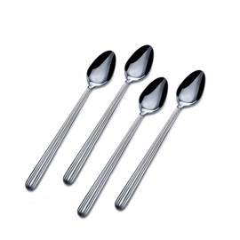 Mikasa Italian Countryside Stainless Steel Iced Beverage Spoon, Set of 4