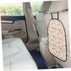 Kisangel 2pcs Car Kick Mat Back Seat Protector Durable PU