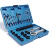 RIODEMBO 28pcs Spiral Socket Wrench Set with Extractors & Nut