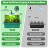 Seed Starter Trays with Grow Lights and Heat Mat, 72