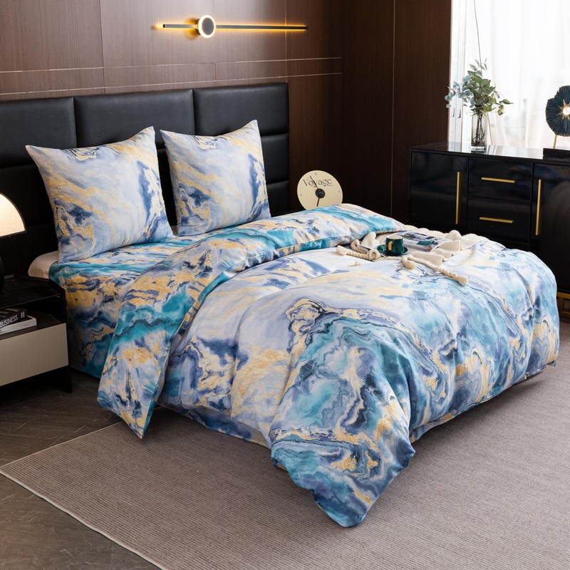 FEBE Bed Linen Marble Duvet Cover Set 140 x 200