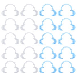 TSHAOUN Pack of 20 Mouth Openers, Dental C-shape Clear Oral Cheek Holder, Mouth Lip Opener, Cheek Holder for Mouth Opener Challenge, Mouth Opener Mouth Angle Holder for Party Games and Teeth Whitening