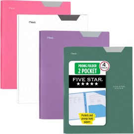 Five Star Carpeta Plástica Con Solapas Y Bolsillo Tamaño Carta