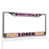 Metal Insert License Plate Frame Fantasy Football Loser C Weatherproof