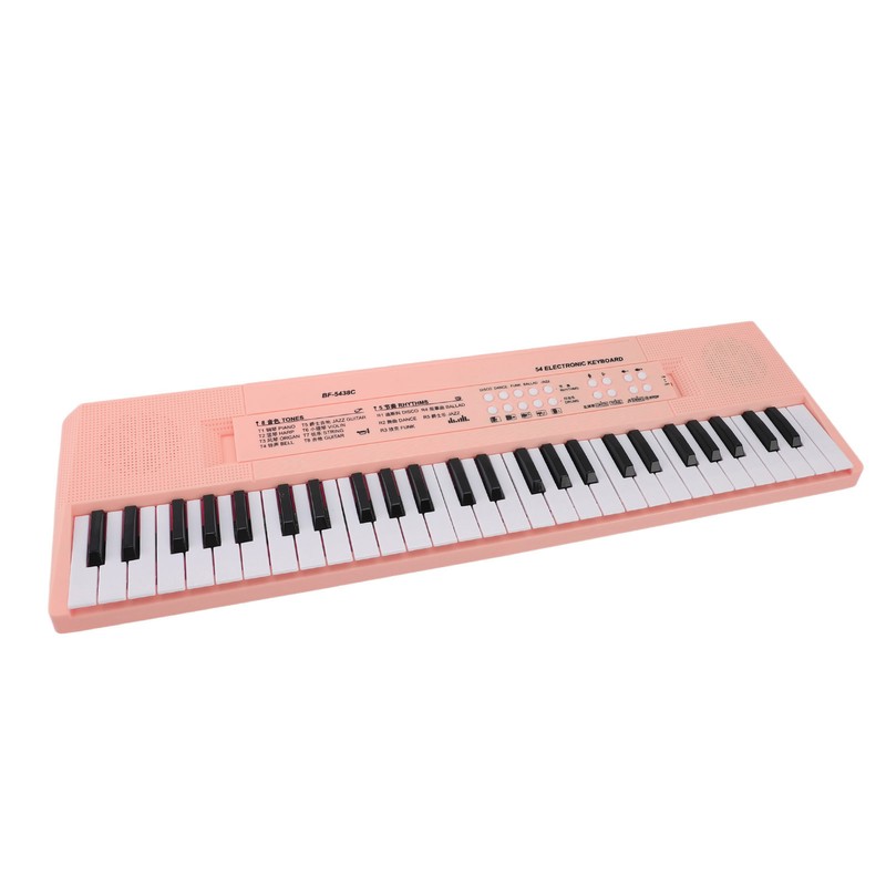 54 Key Keyboard Piano Smoothly Plastic Keyboard Piano Portable Dual