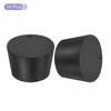 sourcing map Rubber Tapered Plugs 30mm to 37mm Solid Test