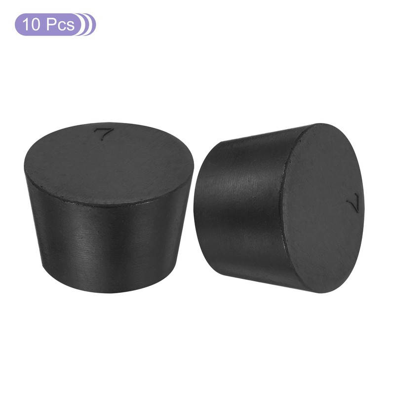 sourcing map Rubber Tapered Plugs 30mm to 37mm Solid Test