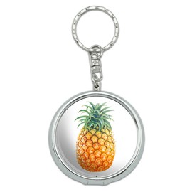Graphics and More Portable Travel Size Pocket Purse Ashtray Keychain Food Drink Bacon Coffee - Pineapple