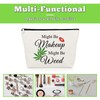 Funny Weed Gifts Makeup Bag Birthday Gift for Women Humor