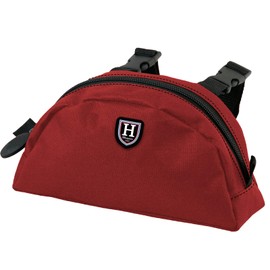 Harrison Howard Saddle Pommel Pocket with 1680D Waterproof Fabric Saddle Pouch Sack Pommel Saddle Bag for Western Saddle-Burgundy Red
