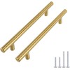Goldenwarm LS201GD128 Kitchen Handles, Furniture Handles, Stainless Steel, 10 x