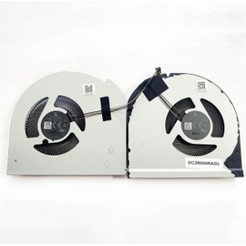 CPU+GPU Cooling Fan Replacement for Dell Procision 7760 M7760 7750 M7750 Metal Fan Blade RTX5000 DC5V 0.46A Series MG75090V1-C250-S9A MG75090V1-C260-S9A ND85C33-19K03 ND85C34-19K04 0X7RP6 0KPYYT