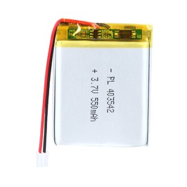 YTKavq 403542 - Batería de ion de litio (3,7 V, 550 mAh, ion de litio, ion de litio, 2 pines, 2 unidades, conector de 2 mm)
