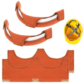 Ymapinc 4Pcs Hardhat Sweatband, Hard Hat Sweat Bands, Hard Hat Liner Replacement, Adjustable Cool Cotton Lift Hard Hat Liner for Men Welding Helmet, Hard Hat Band Accessories