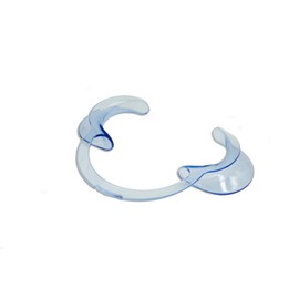 Global Whitening Clear Blue C-Shape Dental Cheek Retractor Mouth Opener for Teeth Whitening, Gum Cleaning Or Any Dental Treatment, Get a Widely View For Orthodontic Treatment Easily (100 Pack)