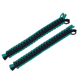 BubbasGarageTv - Universal Paracord Headrest Grab Handles (Turquoise)