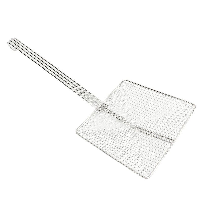 Stainless Steel Square Strainer Skimmer Ladle for Cooking Frying Kitchen