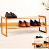 Hogar Zapatera De Bambú Con 2 Niveles 70x28x29 Cm. Hometrends