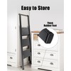 SOLADDER 3 Step Ladder, Slim Folding Steps Stool with Handrail,