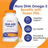 OmegaVia DHA 600 mg Omega-3 Aceite de Pescado Concentracin DHA