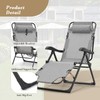 Athena Collection Zero Gravity Outdoor Lounge Chair Recliner Set of
