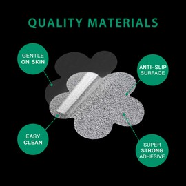 SlipStopper Non Slip Bathtub Stickers 28 PCS Adhesive Anti Slip Shower Stickers for Bath Tub, Bathroom, Stairs with Premium Scraper