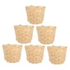 CIYODO 6 Pack Miniature Woven Baskets Handheld Flower Baskets for