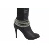 Unbranded Women Boot Bracelet Silver Metal Chain Shoe Comfortable Band