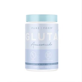 Pure Form GLUTA  Suplemento Deportivo en polvo a base de L-Glutamina pura  Libre de Conservadores y Saborizantes Añadidos  300 gramos  60 porciones   