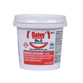 Oatey 30014 Flux,Paste,Petroleum, 8-Ounce, Amber