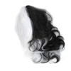 Black White Wig with Bangs Adjustable Breathable Net Synthetic Short