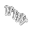 100pcs M4 Flat Head Solid Rivet, Aluminum Not Fall Off