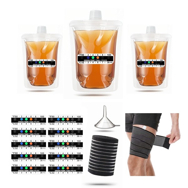 Resder 15 Pcs Urine Test Complete Kit Includes 3 Transparent