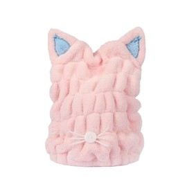 Oilmal Shower Cap, Microfiber Hair Drying Towels Cute Bath Towel Ultra Soft Absorbent Hair Dry Hat Cap Quick Dry Swim Cap for Women