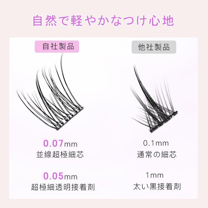 ISHR False Eyelashes, Partial False Eyelashes, 10 Pairs, Large Capacity,