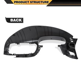 CNNELL Dash Pad Bezel Graphite gray Compatible with Ford F150 1997-2003.Compatible with Ford Expedition 1997-2003