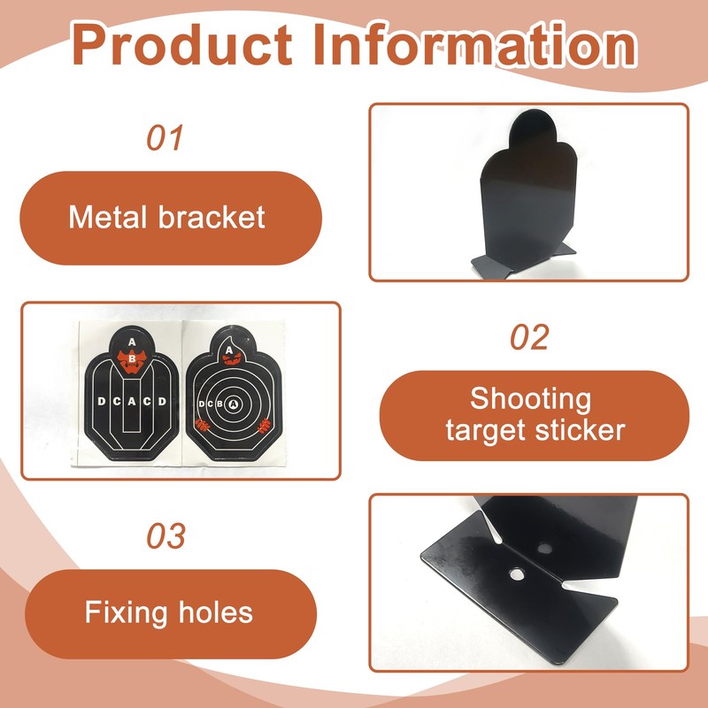 Small Target Self-Standing Archery Pack of 2 Mini Target Archery