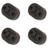 RAParts 4X Rubber Exhaust Tail Pipe Mount Bracket Hanger Insulator