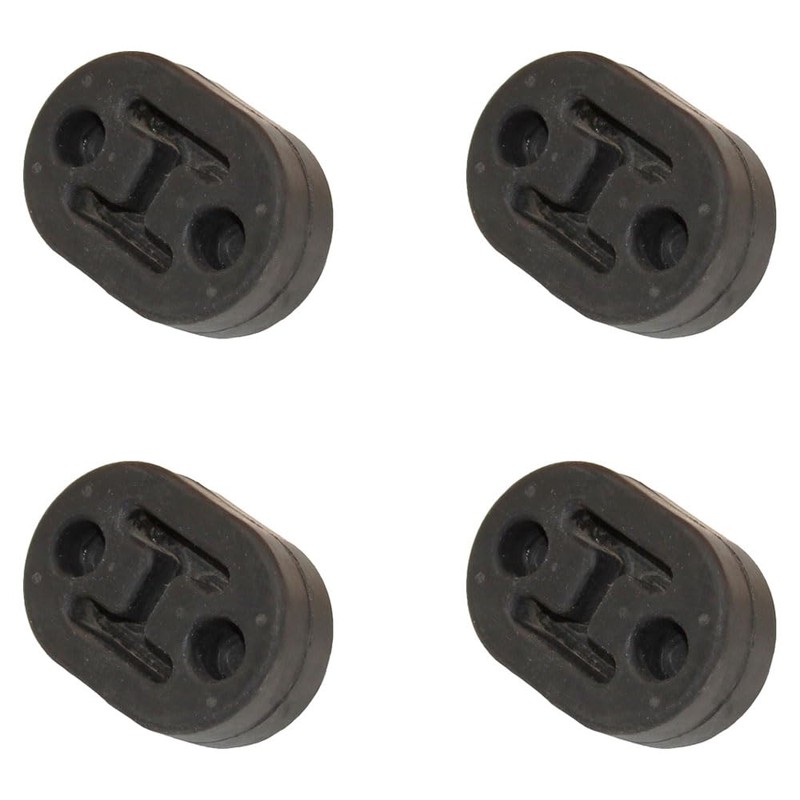 RAParts 4X Rubber Exhaust Tail Pipe Mount Bracket Hanger Insulator